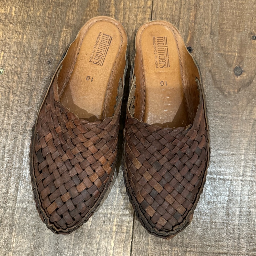 Mohinders Woven Slide in Walnut Size 10